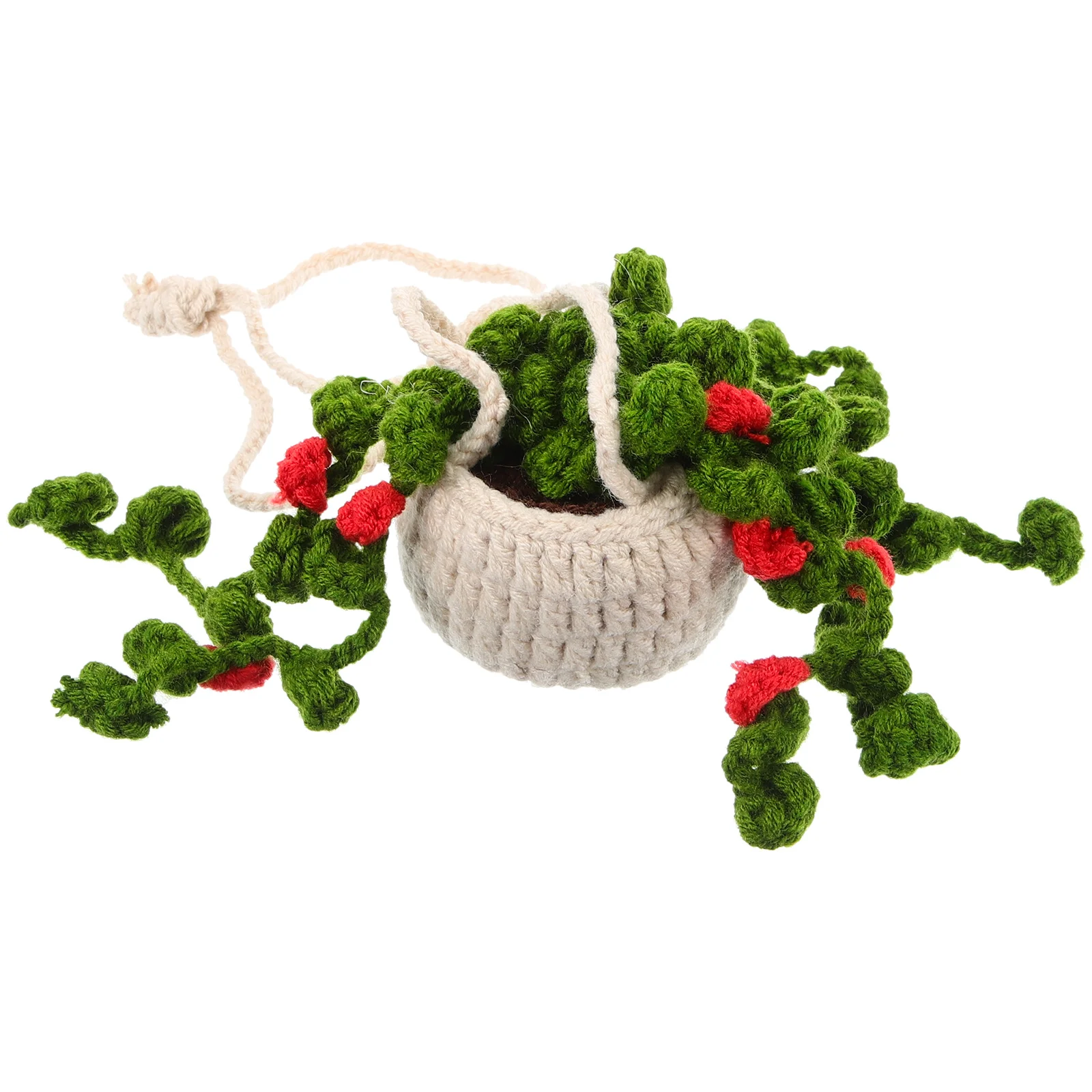 Crochet Potted Plants Decoration Cute Knitted Potted Hanging Decor Rearview Mirror Pendant
Crochet Potted Plants Decoration Cute Knitted Potted Hanging Decor Rearview Mirror Pendant
