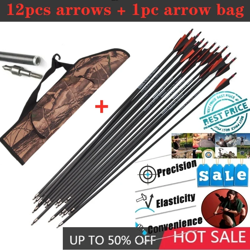 Archery Fiberglass Arrows Black Red Plastic Feather Arrowheads Points for Hunting Recurve Bow Compound Bow Crossbow Equipment
Archery Fiberglass Arrows Black Red Plastic Feather Arrowheads Points for Hunting Recurve Bow Compound Bow Crossbow Equipment