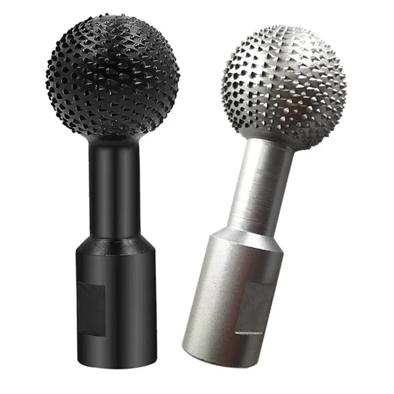 2 Pieces Sphere Rotary Burr With 0.55Inch Threads For 115 Or 125 Type Angle Grinder, Wood Carving Burrs(Black&Silver)
2 Pieces Sphere Rotary Burr With 0.55Inch Threads For 115 Or 125 Type Angle Grinder, Wood Carving Burrs(Black&Silver)