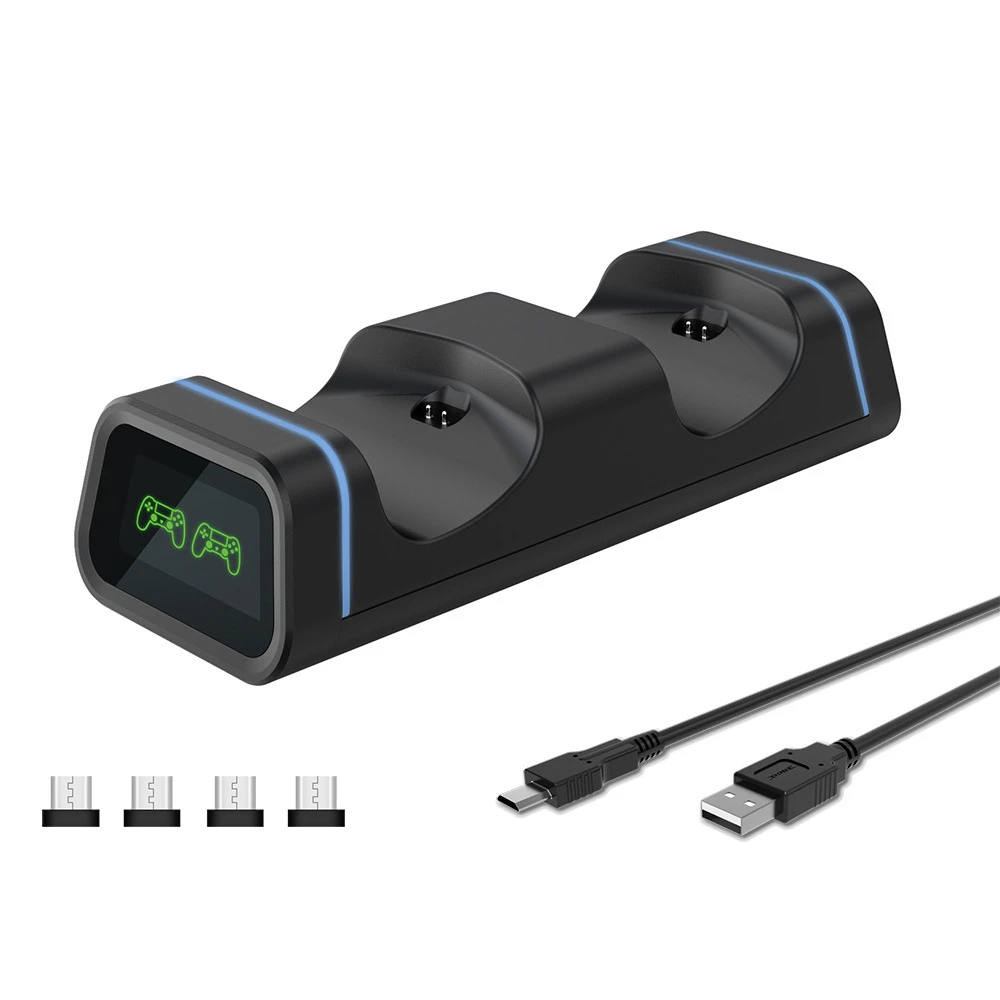 For PS4 Controller Charging Dock Station Dual Charger Stand with Status Display Screen for Play Station 4/PS4 Slim/PS4 Pro
For PS4 Controller Charging Dock Station Dual Charger Stand with Status Display Screen for Play Station 4/PS4 Slim/PS4 Pro