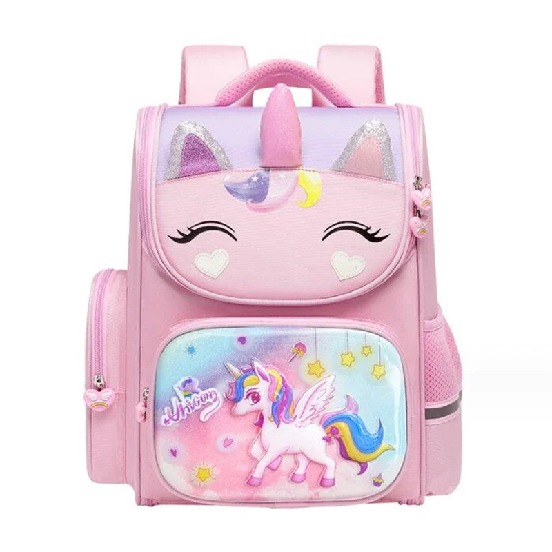 Pink cartoon backpack for Kids school bags waterproof large capacity primary school Grades 1-3-5 nylon book bag
Pink cartoon backpack for Kids school bags waterproof large capacity primary school Grades 1-3-5 nylon book bag
