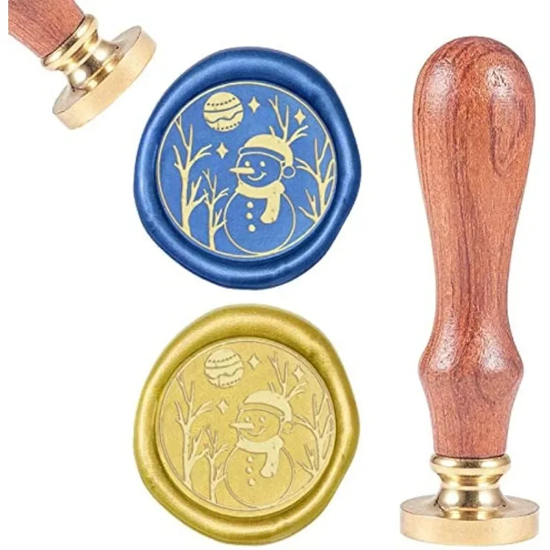 1PC Wax Seal Stamp Snowman Vintage Wax Sealing Stamps Christmas Winter Retro 25mm Removable Brass Head Wooden Handle for Wedding
1PC Wax Seal Stamp Snowman Vintage Wax Sealing Stamps Christmas Winter Retro 25mm Removable Brass Head Wooden Handle for Wedding