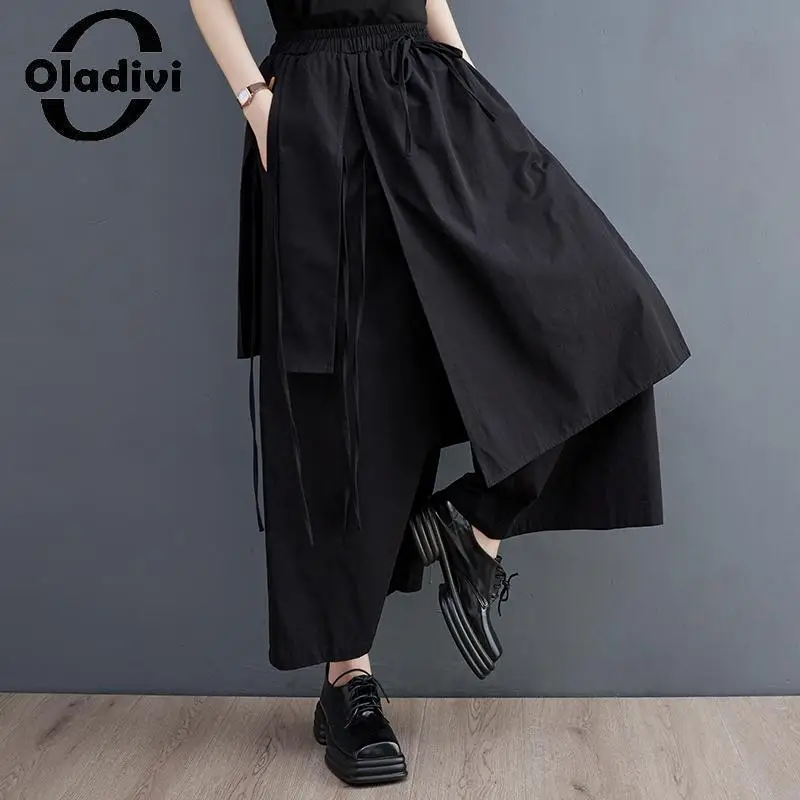 Oladivi Large Size Women Wide Leg Pants 2023 Spring Summer New Casual Loose Trousers Vintage Ladies Oversized Clothing 4XL 3653
Oladivi Large Size Women Wide Leg Pants 2023 Spring Summer New Casual Loose Trousers Vintage Ladies Oversized Clothing 4XL 3653