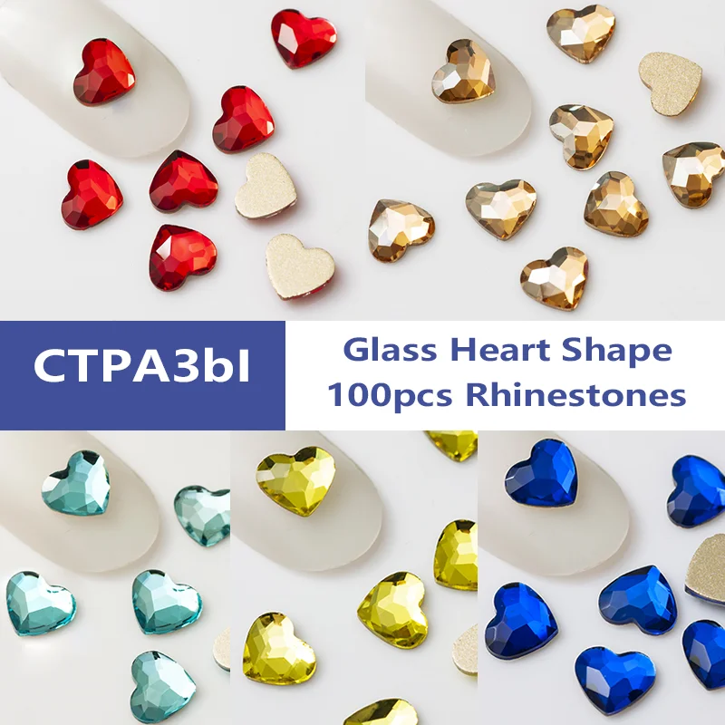 100pcs Super Glitter Nail Art Rhinestones Heart Flatback Glue On Garment Glass Crystals For DIY Crafts Dancing Dress Decoration
100pcs Super Glitter Nail Art Rhinestones Heart Flatback Glue On Garment Glass Crystals For DIY Crafts Dancing Dress Decoration
