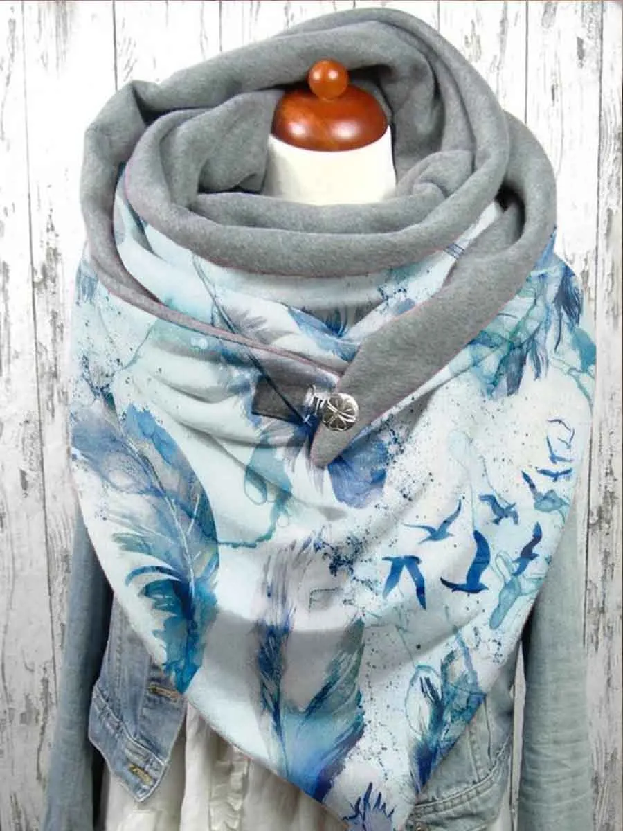 Women's Feather Print Casual cotton Wrap Scarf for winter outdoor neck warm indoor shawl
Women's Feather Print Casual cotton Wrap Scarf for winter outdoor neck warm indoor shawl