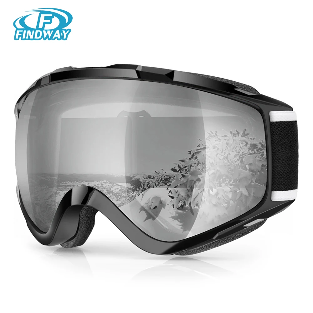 

Findway Snowboard Ski Goggles Magnetic Quick Interchangeable Lens Frameless Anti-Fog Winter Snow Glasses for Men Women