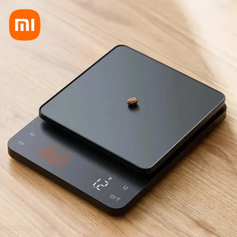 

Электронные весы Xiaomi SENSSUN для кофе, с функцией таймера и светодиодным экраном, максимальный вес 5 кг, максимальный вес 0,1 г, высокоточные кухонные весы