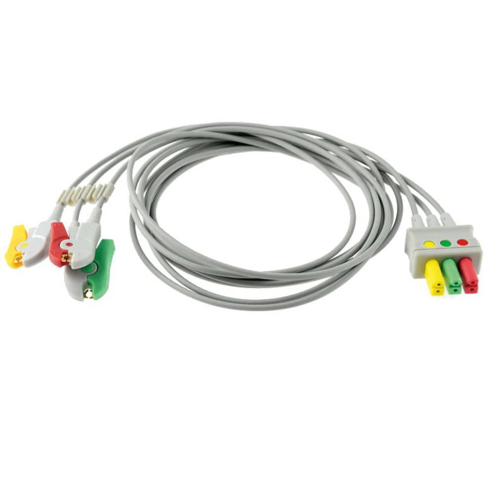 Для справки, кабель для записи экг пациента PRO1000 Holter, 3/5 выводов, защелка/зажим, стандарт AHA/IEC
Для справки, кабель для записи экг пациента PRO1000 Holter, 3/5 выводов, защелка/зажим, стандарт AHA/IEC