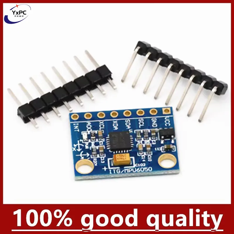 GY-521 MPU-6050 MPU6050 Module 3 Axis analog gyro sensors+ 3 Axis Accelerometer Module LDO Linear Regulators
GY-521 MPU-6050 MPU6050 Module 3 Axis analog gyro sensors+ 3 Axis Accelerometer Module LDO Linear Regulators