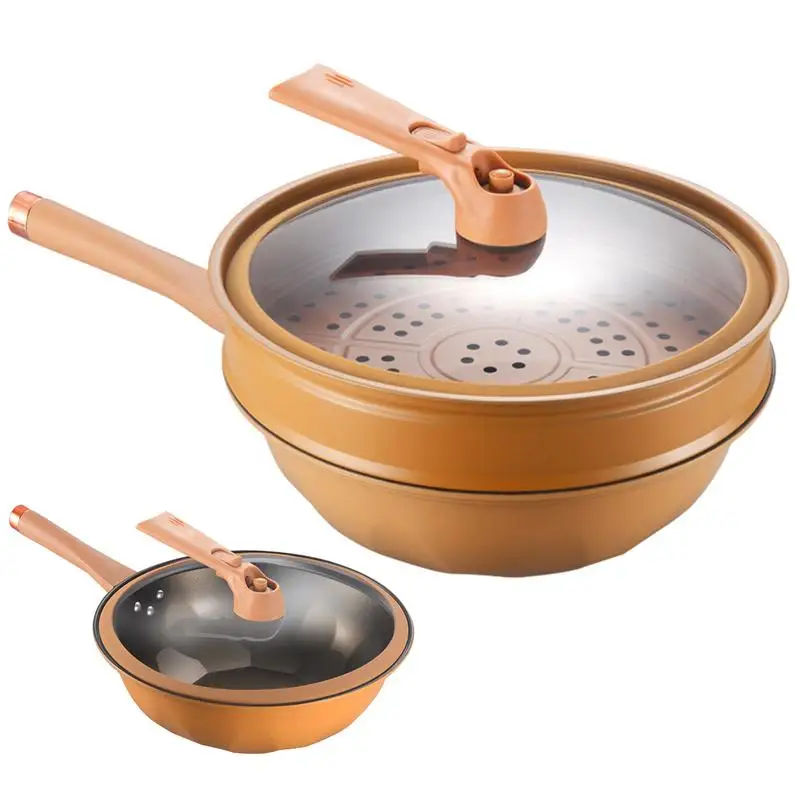 

Non Stick Wok Quick Heating Kitchen frying Pan Fast Heat Conduction pan For Cooking Eggs Pastry Fish Vegetable Pork Chicken