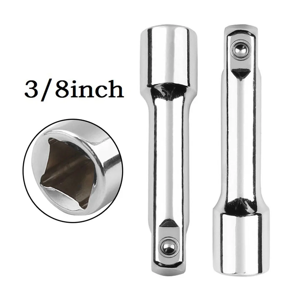 

1/2pcs 3/8inch Drive Drill Socket Adapter Socket Ratchet Wrench Extension Bar Quick Release Drive Ratchet Socket Wrenches Tools