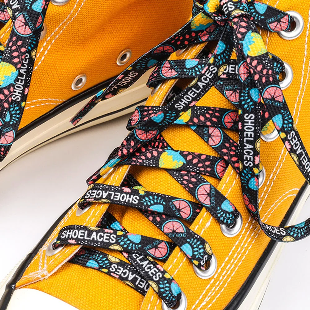 Flat Shoelaces For Sneakers Colorful Cartoon Cute Pattern Printing Shoe Laces Star Fruit Flowers Sports Shoelace Casual Canvas
Flat Shoelaces For Sneakers Colorful Cartoon Cute Pattern Printing Shoe Laces Star Fruit Flowers Sports Shoelace Casual Canvas