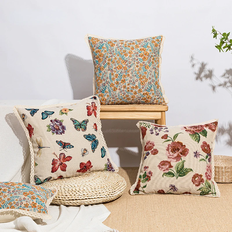 European Style Pillowcases Classical Color Woven Flower and Grass Jacquard Pillowcases Sofa Pillowcases Without Pillow Core
European Style Pillowcases Classical Color Woven Flower and Grass Jacquard Pillowcases Sofa Pillowcases Without Pillow Core