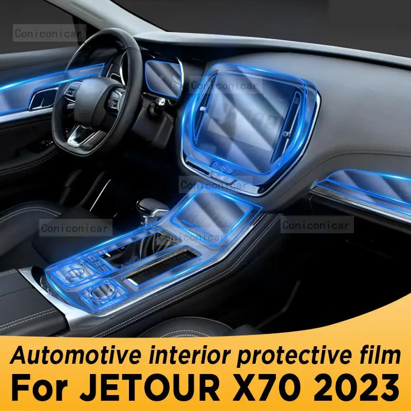 

Для CHERY JETOUR X70 2023 панель коробки передач навигация автомобильный интерьер экран защитная пленка ТПУ против царапин наклейка