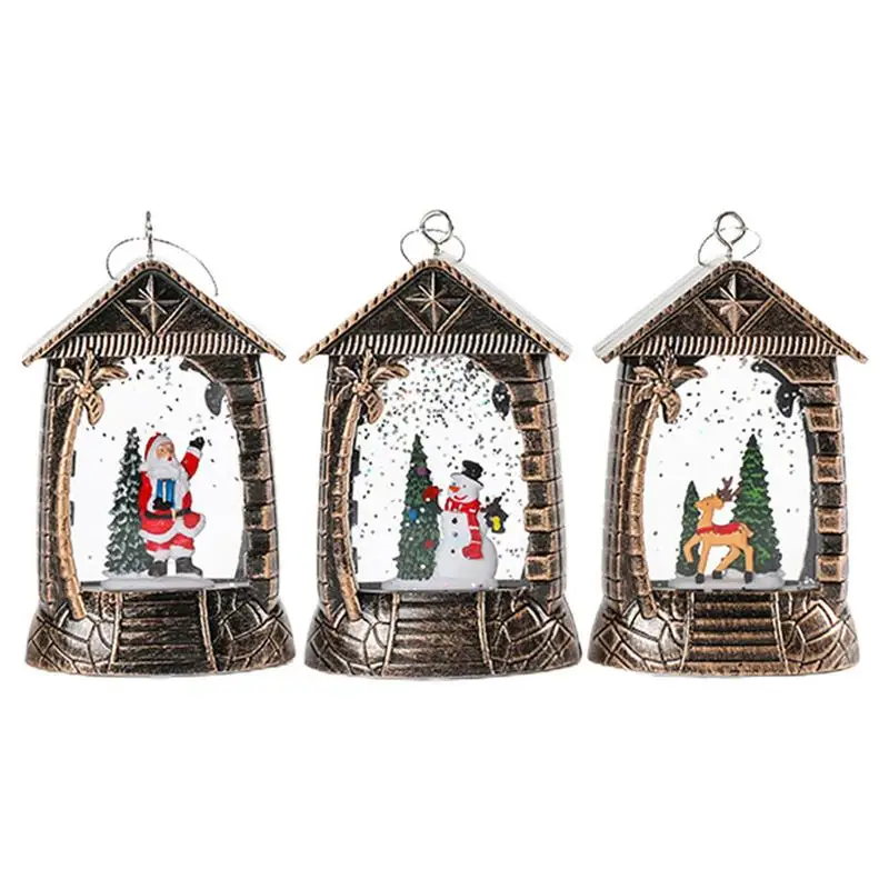 Christmas Snow Globe Lantern Battery Operated LED Light Water Glittering Santa Snowman Hanging Night Lamp Holiday Decoration
Christmas Snow Globe Lantern Battery Operated LED Light Water Glittering Santa Snowman Hanging Night Lamp Holiday Decoration