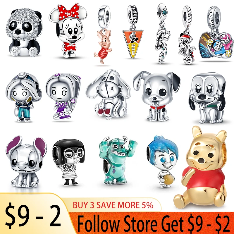 New 925 Sterling Silver Disney Collection Cartoon Bear Charm Bead Charm for Pandora DIY Women's Bracelet Gift Jewelry Original
New 925 Sterling Silver Disney Collection Cartoon Bear Charm Bead Charm for Pandora DIY Women's Bracelet Gift Jewelry Original