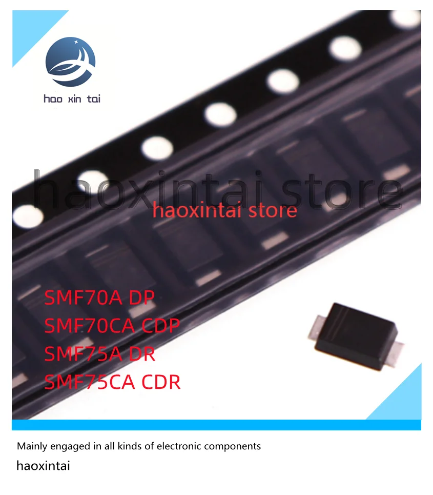 20 шт. SMF70A DP SMF70CA CDP 70 в SMF75A DR SMF75CA CDR 75 в SMD TVS с переходным подавлением диода
20 шт. SMF70A DP SMF70CA CDP 70 в SMF75A DR SMF75CA CDR 75 в SMD TVS с переходным подавлением диода