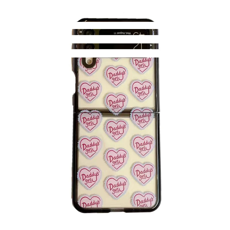 Fashion Heart Phone Case for Samsung Galaxy Z Flip 5 4 3 Protective Back Cover for ZFlip3 ZFlip4 ZFlip5 Case Shell
Fashion Heart Phone Case for Samsung Galaxy Z Flip 5 4 3 Protective Back Cover for ZFlip3 ZFlip4 ZFlip5 Case Shell