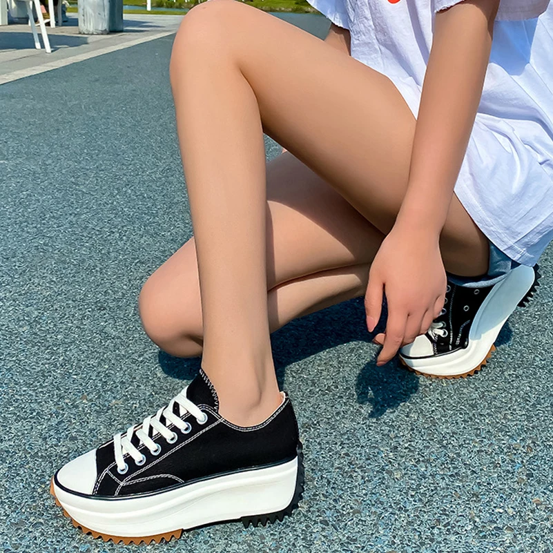 Meotina Women Sneakers Round Toe Flat Platform Mid Heels Lace-up Platform Lady Fashion Casual Shoes Spring Autumn White Black 40
Meotina Women Sneakers Round Toe Flat Platform Mid Heels Lace-up Platform Lady Fashion Casual Shoes Spring Autumn White Black 40