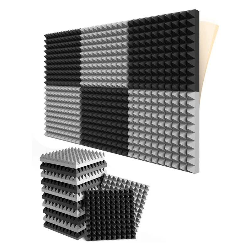 Самоклеящиеся звукостойкие пенопластовые панели, 2x12x12 дюймов, в виде пирамиды, акустическая пена, для дома и студии, 12 упаковок
Самоклеящиеся звукостойкие пенопластовые панели, 2x12x12 дюймов, в виде пирамиды, акустическая пена, для дома и студии, 12 упаковок