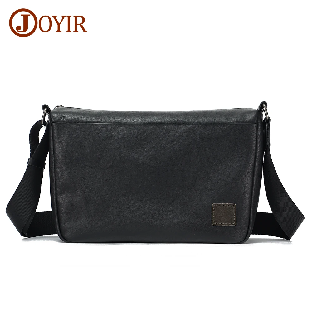 

JOYIR Men Genuine Leather High Quality Shoulder Bags Large Capacity Crossbody Bags for Male Casual Messenger Bag Satchel Bag