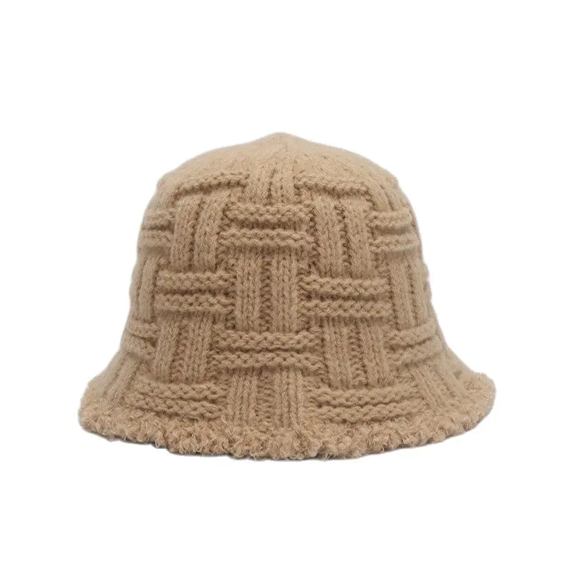Women Bucket Hat Knitted Thickened Warm Geometry Ear Protection Winter Fisherman Cap Female Outdoor Casual New
Women Bucket Hat Knitted Thickened Warm Geometry Ear Protection Winter Fisherman Cap Female Outdoor Casual New