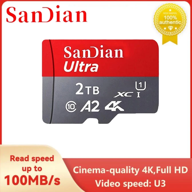 

100% Original A2 memory card 32GB micro tf sd card 64GB 128GB 256GB 512GB tarjeta micro tf 1TB 2TB U3 mini TF card For Camera