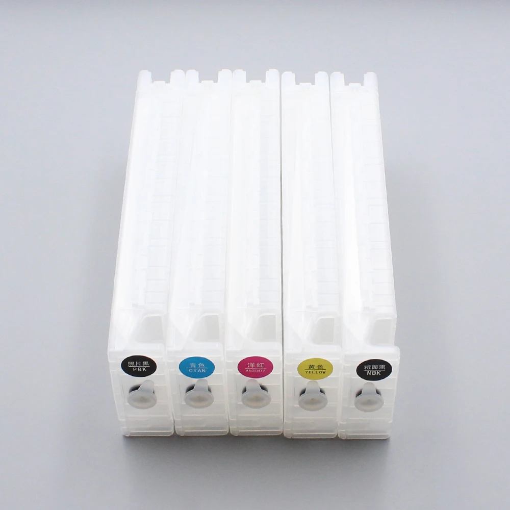 

10 Colros T8020-T8029 Empty Refillable Ink Cartridge with one time chip For Epson SureColor P10080 P20080 Printer