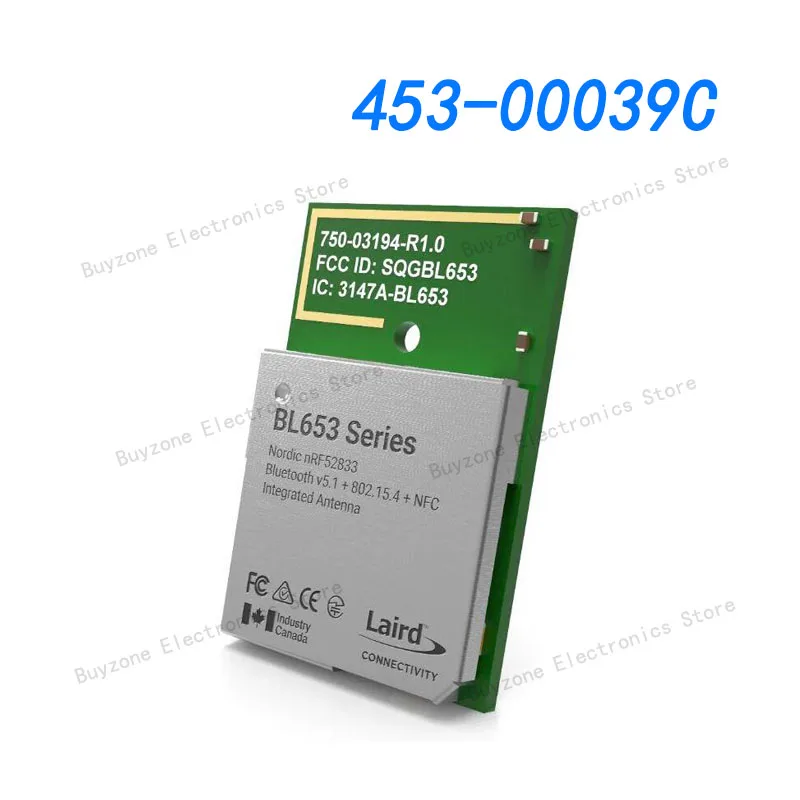 453-00039C Bluetooth v5.1, Thread, Zigbee® Transceiver Module 2.402GHz ~ 2.48GHz Integrated
453-00039C Bluetooth v5.1, Thread, Zigbee® Transceiver Module 2.402GHz ~ 2.48GHz Integrated
