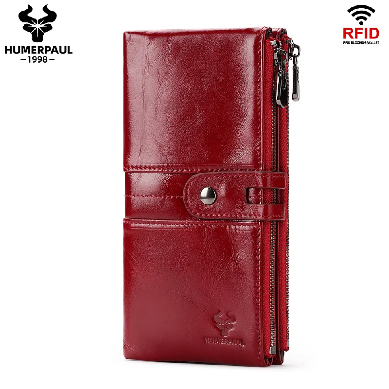 HUMERPAUL RFID Antimagnetic Wallets for women's Long Handbag with Cowhide Coin purse Leather Wallets for women's Free Shipping
HUMERPAUL RFID Antimagnetic Wallets for women's Long Handbag with Cowhide Coin purse Leather Wallets for women's Free Shipping