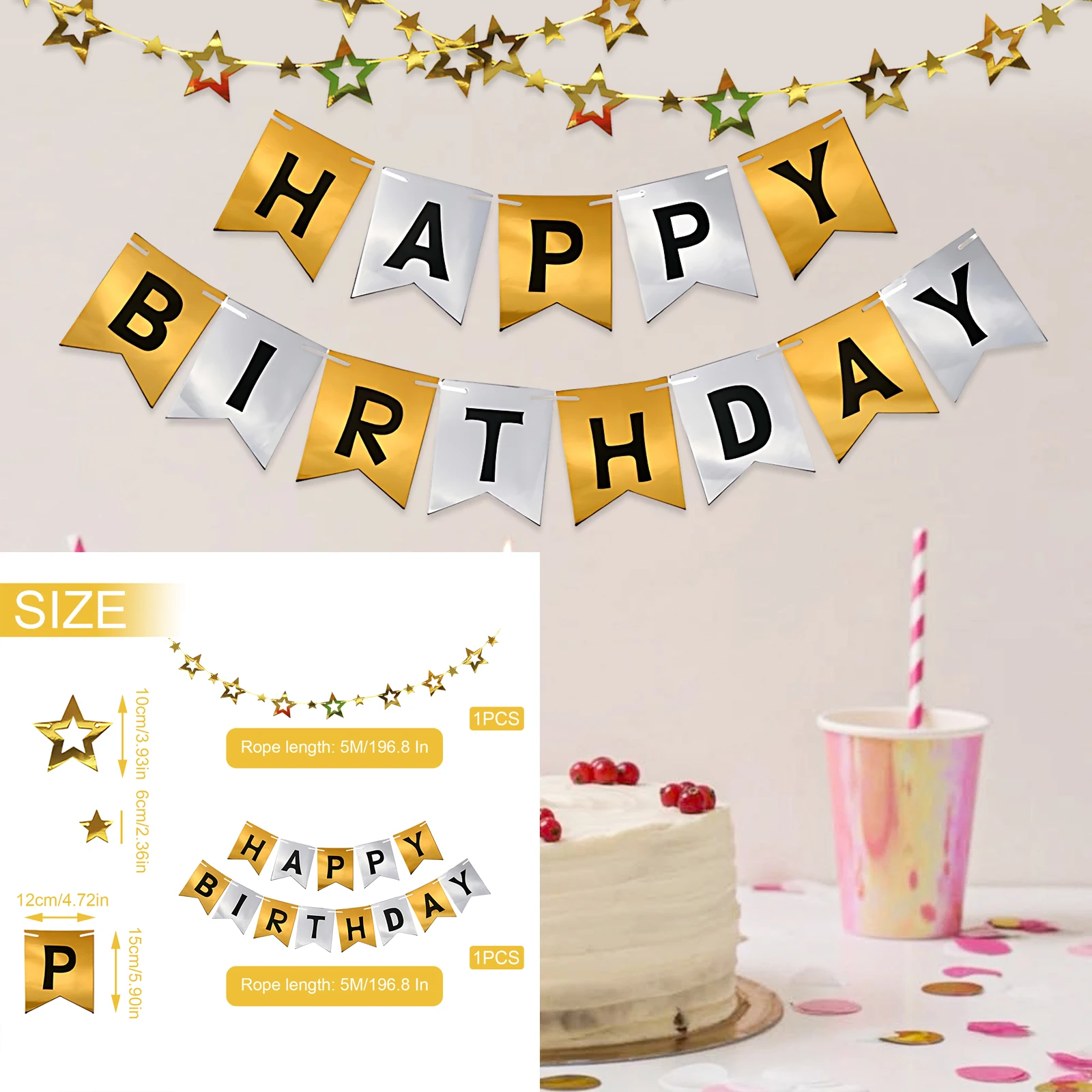 2pcs Set For Birthday Party Birthday Decorations Banner Decorations Happy Birthday Banner Decoration Banner Pennant Banner Flags
2pcs Set For Birthday Party Birthday Decorations Banner Decorations Happy Birthday Banner Decoration Banner Pennant Banner Flags