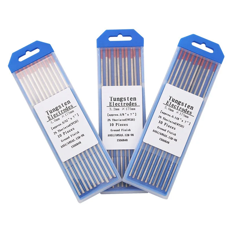 10PCS WT20 TIG Welding Thoriated Tungsten Electrode Rods High Conductivity Power Tool Accessories
10PCS WT20 TIG Welding Thoriated Tungsten Electrode Rods High Conductivity Power Tool Accessories