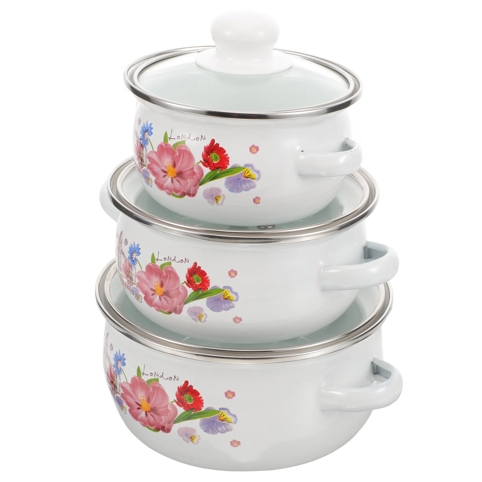 Double-Handle Cooking Pot Canteen Enamel Stew Set Home Cookware Household Wear-Resistant Enamel Soup Pot
Double-Handle Cooking Pot Canteen Enamel Stew Set Home Cookware Household Wear-Resistant Enamel Soup Pot