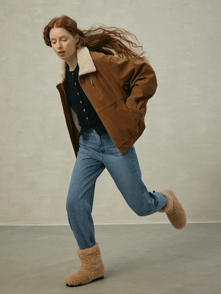 2024 Spring Winter Thicken Jacket Women Polyester Buckskin Jackets Warm Faux Sherpa Fleece Coat Solid Color Female Clothes
2024 Spring Winter Thicken Jacket Women Polyester Buckskin Jackets Warm Faux Sherpa Fleece Coat Solid Color Female Clothes
