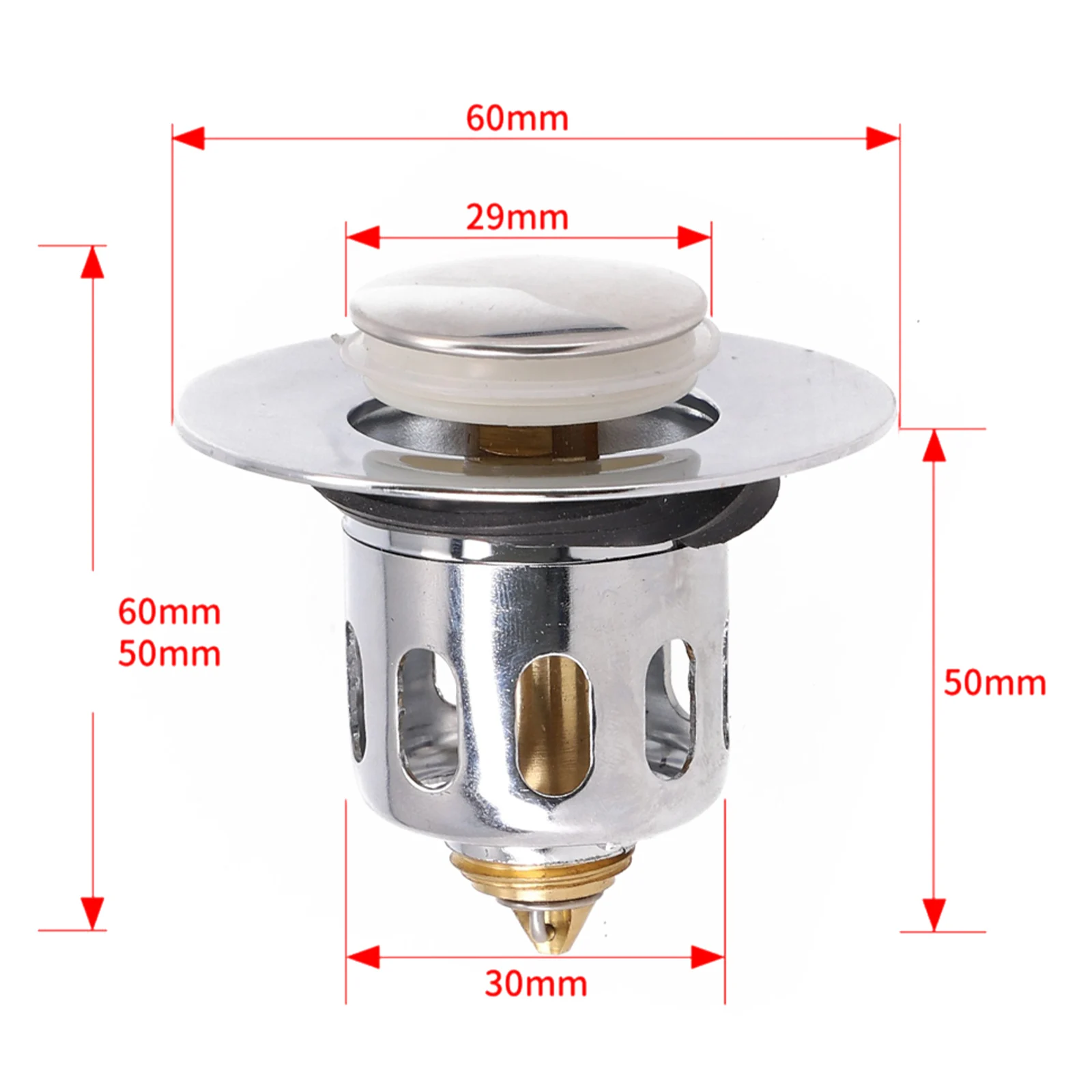 1pc Universal Bathroom Sink Plug Stopper WashBasin Core Bounce Up Drain Filter Bathroom Sink Plug Hair Catcher Bathtub Stopper
1pc Universal Bathroom Sink Plug Stopper WashBasin Core Bounce Up Drain Filter Bathroom Sink Plug Hair Catcher Bathtub Stopper