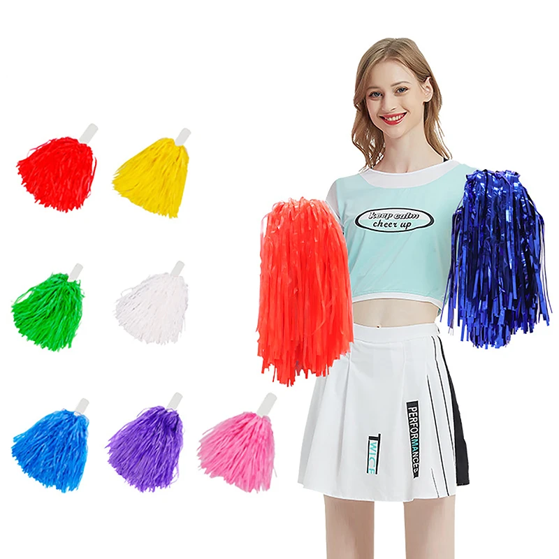 

Concert Color Select You Like 1*Cheerleader 's Cheering Pom Poms Apply To Sports Match And Vocal Game Pompoms Cheap Practical