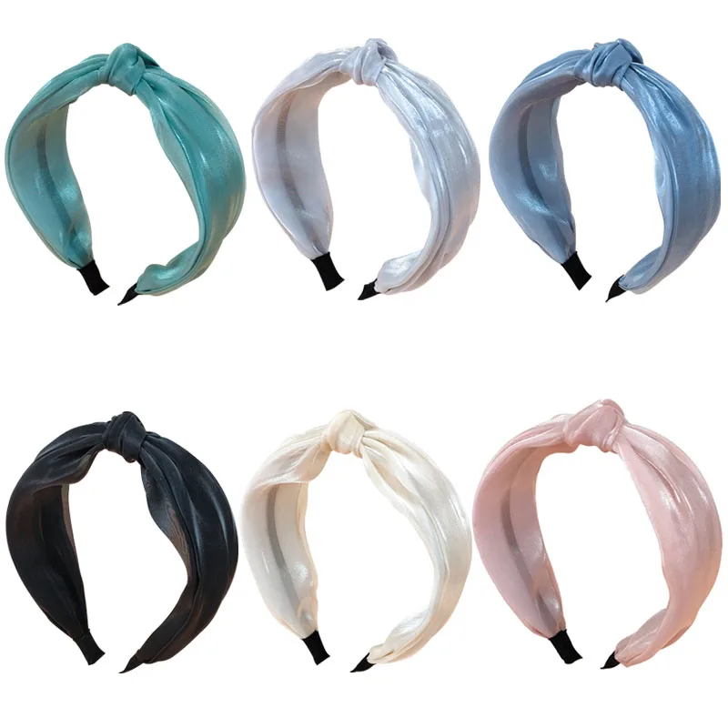Модные широкие повязки на голову, обручи для волос из блестящей ткани, женские обручи для волос с узлом, однотонные повязки на голову, аксессуары для волос для девочек
Модные широкие повязки на голову, обручи для волос из блестящей ткани, женские обручи для волос с узлом, однотонные повязки на голову, аксессуары для волос для девочек