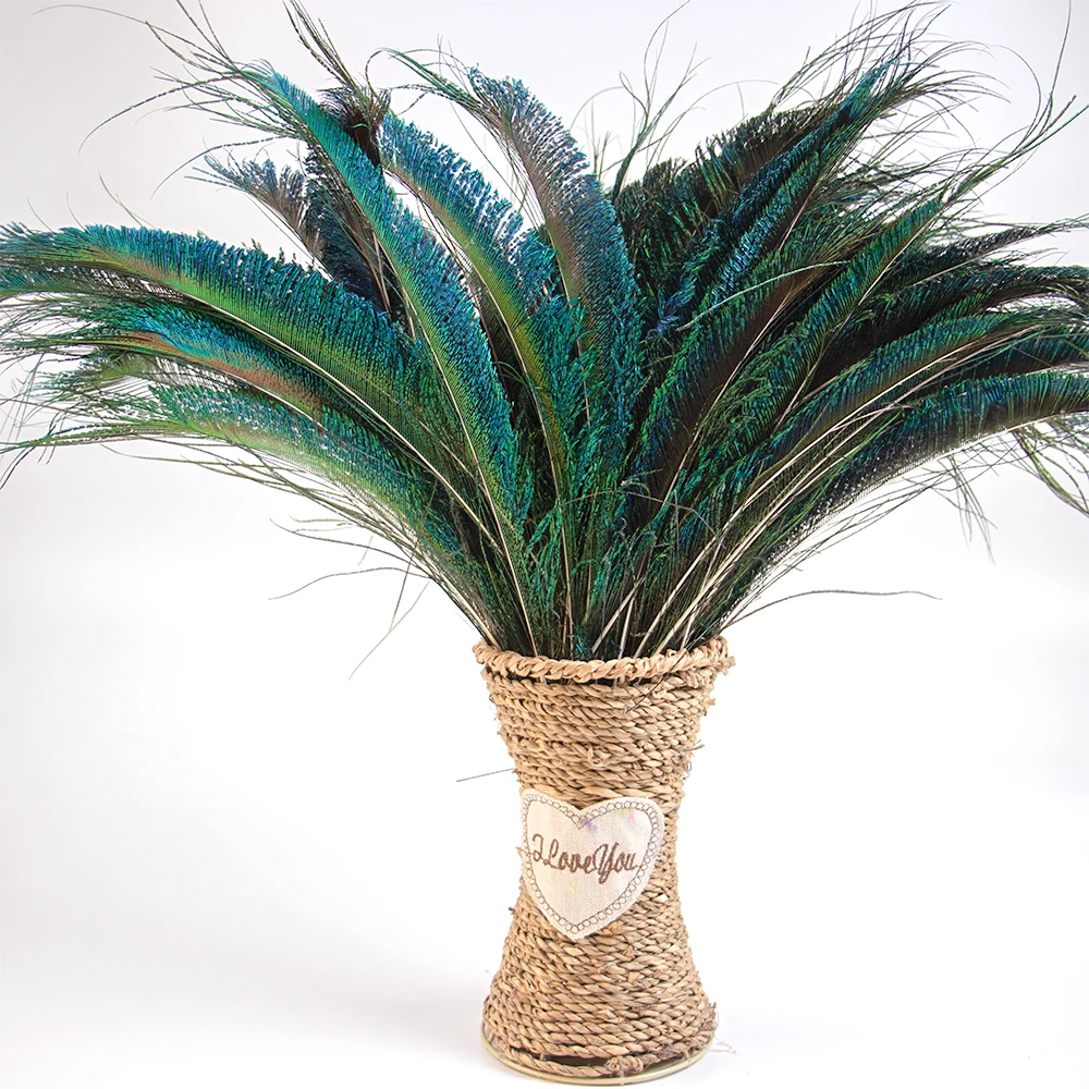 Natural 50pcs/Lot Raw Peacock Feather Carnival Decoration Vases Accessories 25-30CM/10-12Inch Long Wholesale Peacock Feathers
Natural 50pcs/Lot Raw Peacock Feather Carnival Decoration Vases Accessories 25-30CM/10-12Inch Long Wholesale Peacock Feathers