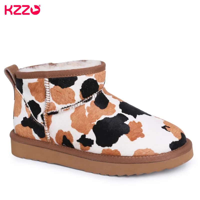 KZZO 2023 New Arrive Fashion Sheepskin Mini Ankle Snow Boots For Women Natural Wool Fur Lined Winter Warm Casual Flats Boots
KZZO 2023 New Arrive Fashion Sheepskin Mini Ankle Snow Boots For Women Natural Wool Fur Lined Winter Warm Casual Flats Boots