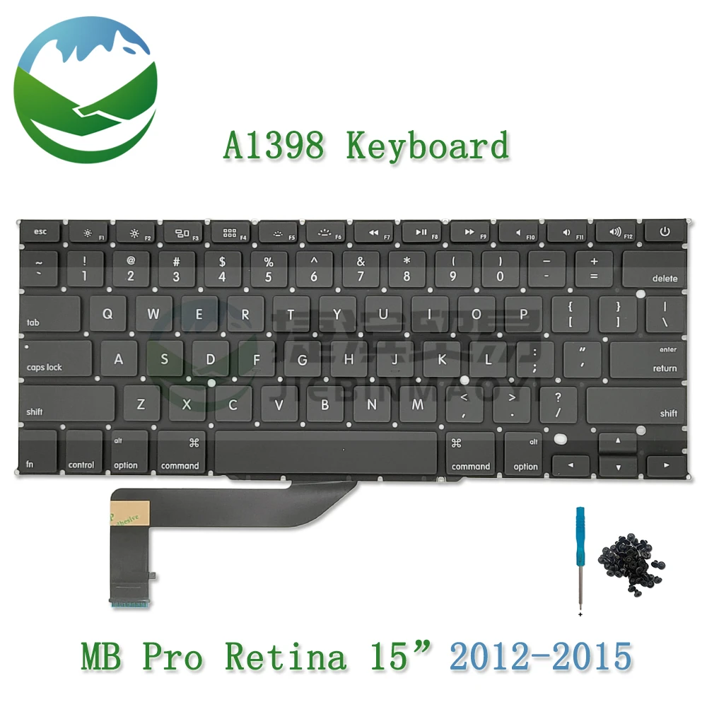 

New A1398 keyboard for MacBook Pro Retina 15.4" Laptop US UK Spanish Russian French Korean German keyboard 2012-2015 Year
