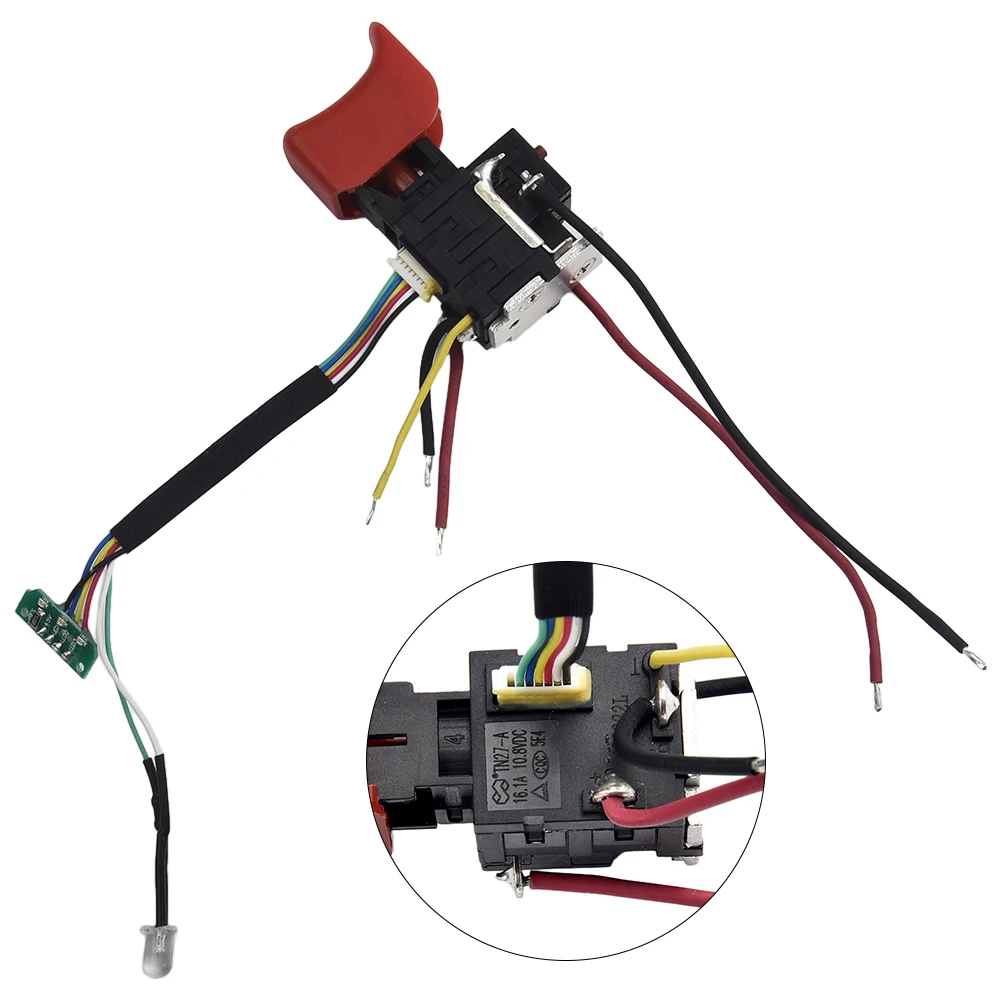 Electric Drill Dustproof Speed Control Push Button Trigger Switch Power Tool Screwdriver Speed Switch EGD-1112B 12VDC 12A
Electric Drill Dustproof Speed Control Push Button Trigger Switch Power Tool Screwdriver Speed Switch EGD-1112B 12VDC 12A