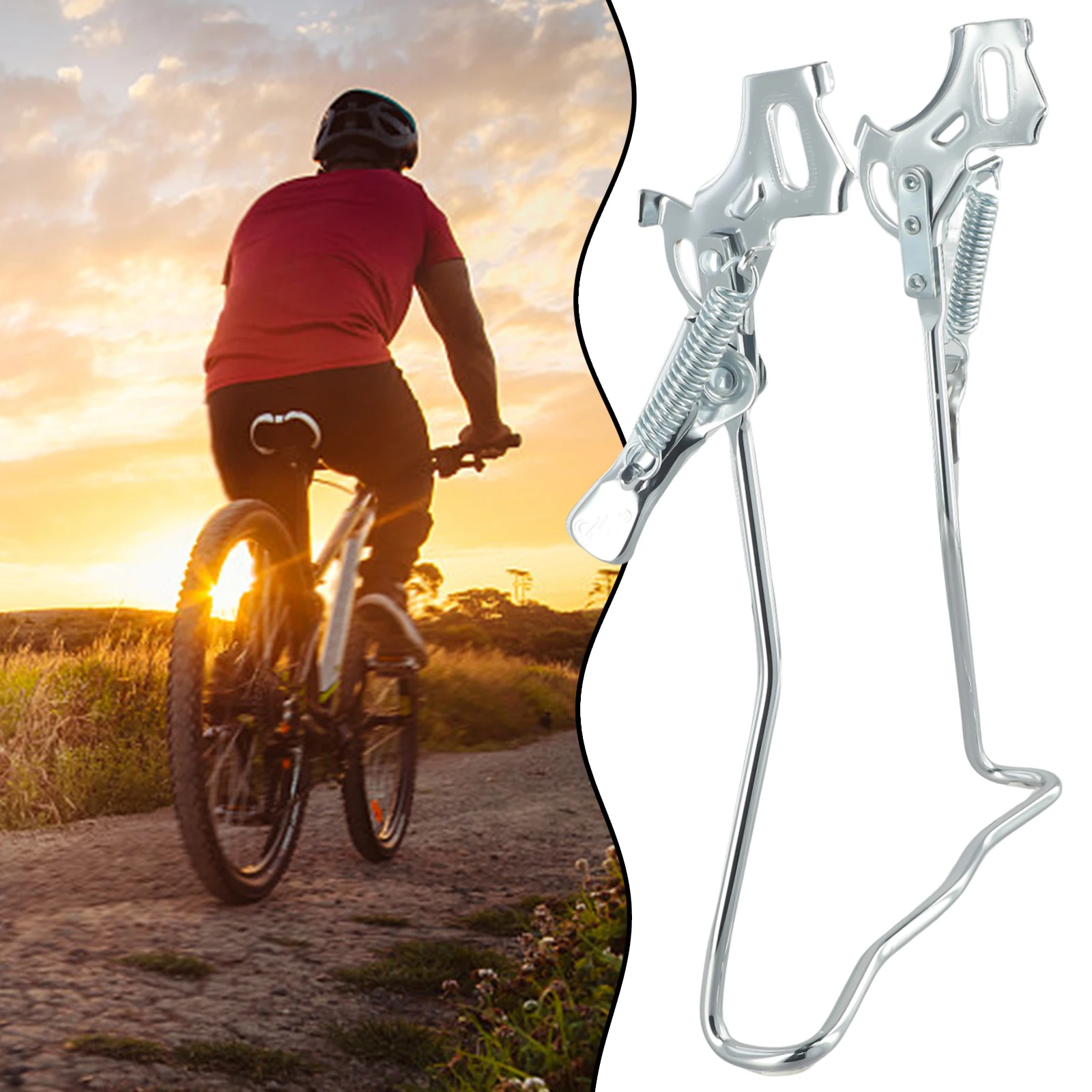 

High Quality 20/24/26in Bike Bicycle Drop Stand Rear Kickstand Black Beach Bike Cruiser Parking Rack Kick Stand Foot Brace Parts