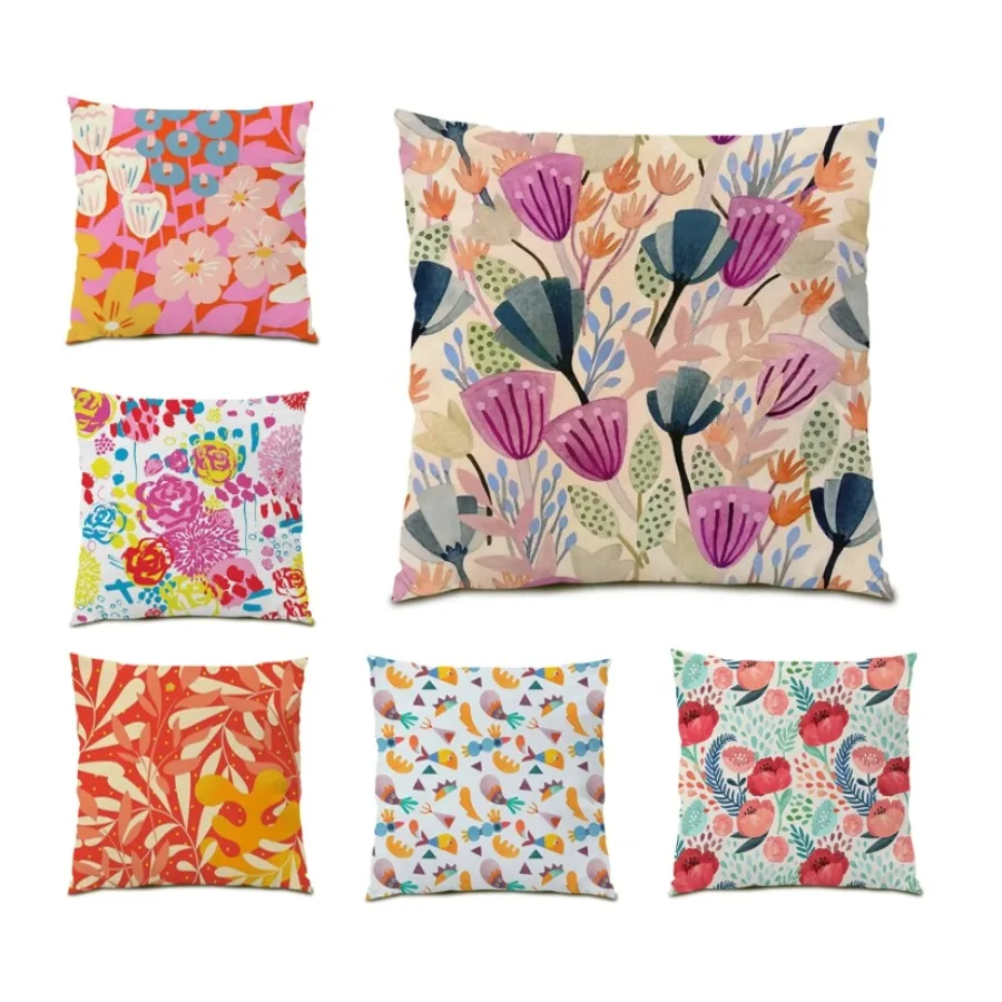 Room Decoration Polyester Linen Cushion Cover 45x45 Leaves Printing Throw Pillow Covers Plants Sofa Print Flocking Flower E0588
Room Decoration Polyester Linen Cushion Cover 45x45 Leaves Printing Throw Pillow Covers Plants Sofa Print Flocking Flower E0588