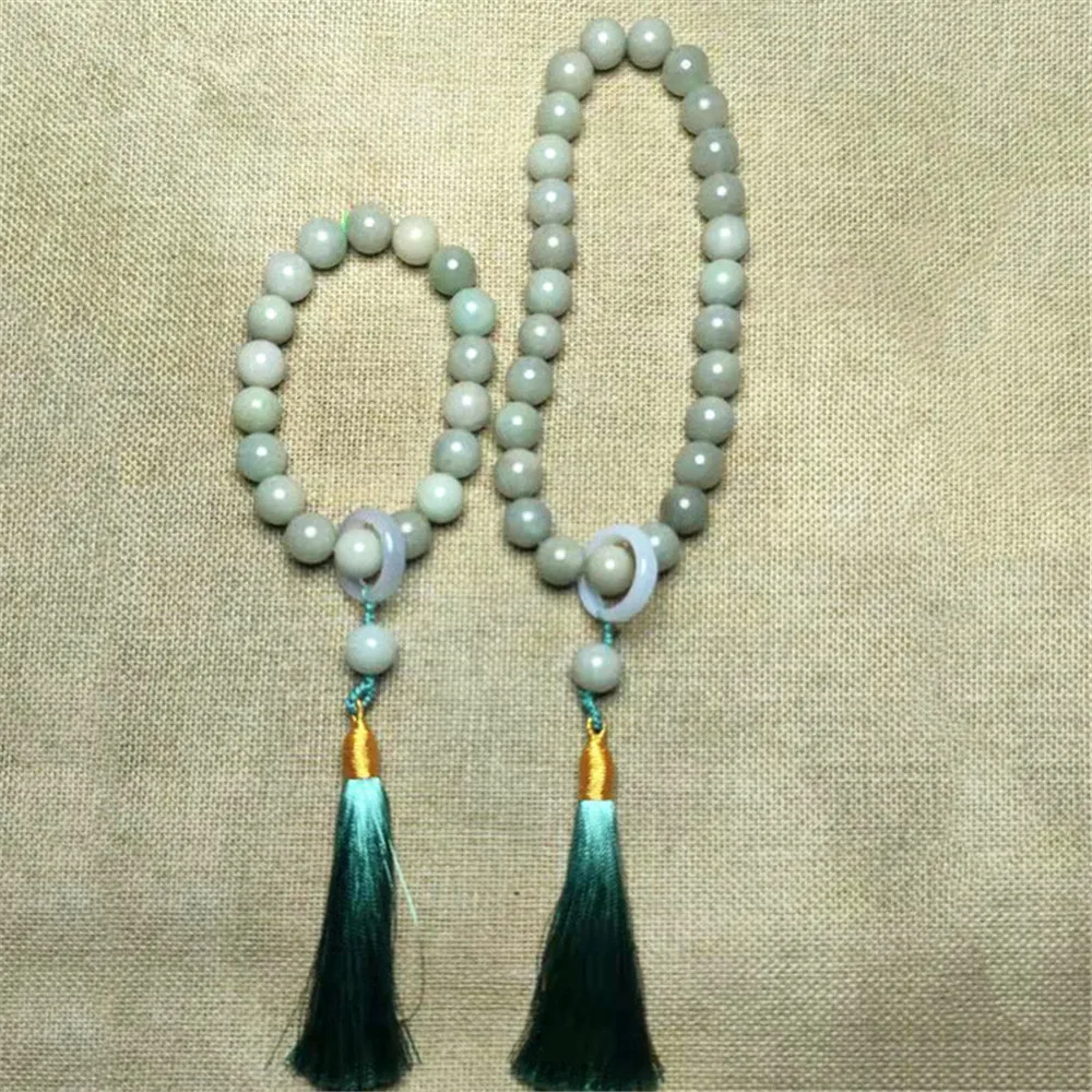 Natural She Taicui Hand String Eighteen Son Jade Bracelet Beads Bracelet Exquisite Jewelry Fashion Men Women Accessories
Natural She Taicui Hand String Eighteen Son Jade Bracelet Beads Bracelet Exquisite Jewelry Fashion Men Women Accessories