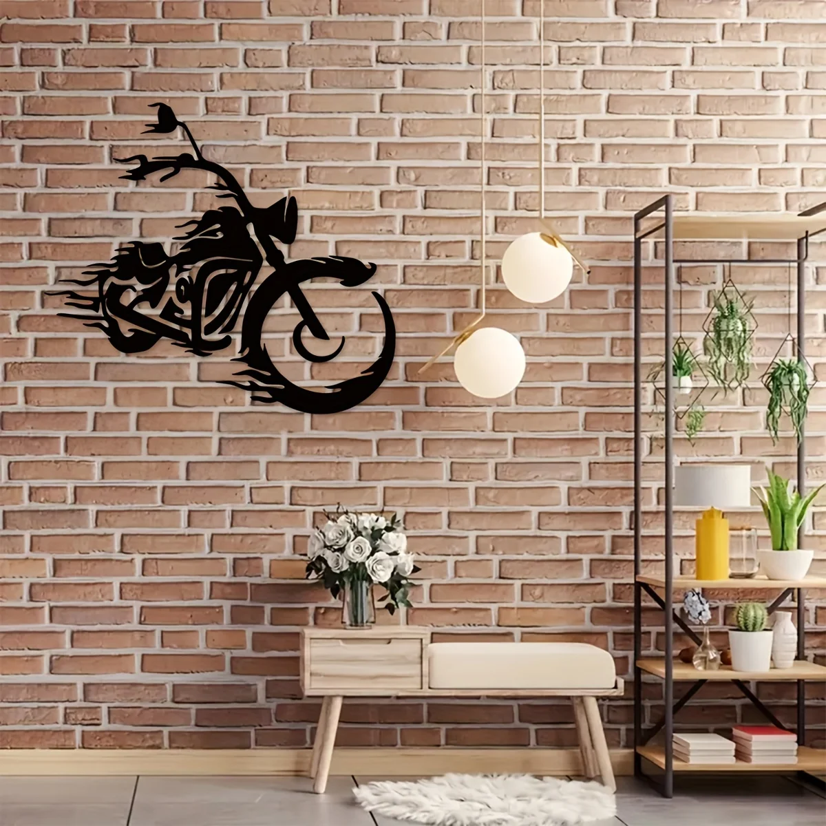 Motorcycle Metal Wall Decor, Metal Wall Art Decor for Home Decoration, New Home Gift, Suitable For Home Bedroom Living Room
Motorcycle Metal Wall Decor, Metal Wall Art Decor for Home Decoration, New Home Gift, Suitable For Home Bedroom Living Room
