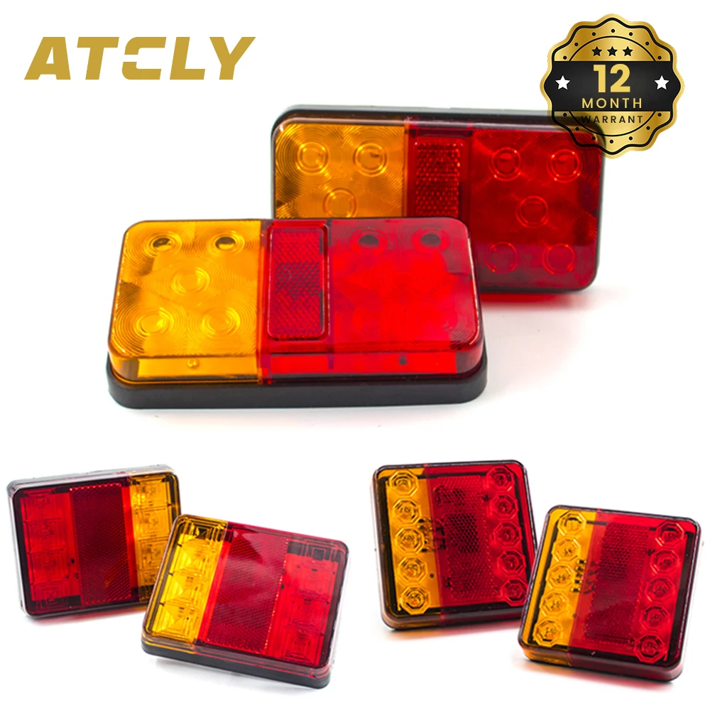2Pcs 12V 24V Car 8 10 LED Tail Light Taillight Rear Stop Brake Turn Signal Lamp Trailer Truck Lorry Car light Waterproof IP65
2Pcs 12V 24V Car 8 10 LED Tail Light Taillight Rear Stop Brake Turn Signal Lamp Trailer Truck Lorry Car light Waterproof IP65