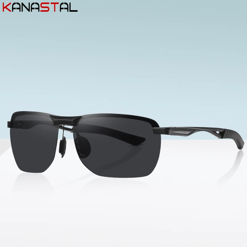 Men Polarized Sunglasses Aluminum Magnesium Photochromic Sun Glasses Half Eyeglasses Frame Driving Cycling Night Vision Eyewear
Men Polarized Sunglasses Aluminum Magnesium Photochromic Sun Glasses Half Eyeglasses Frame Driving Cycling Night Vision Eyewear