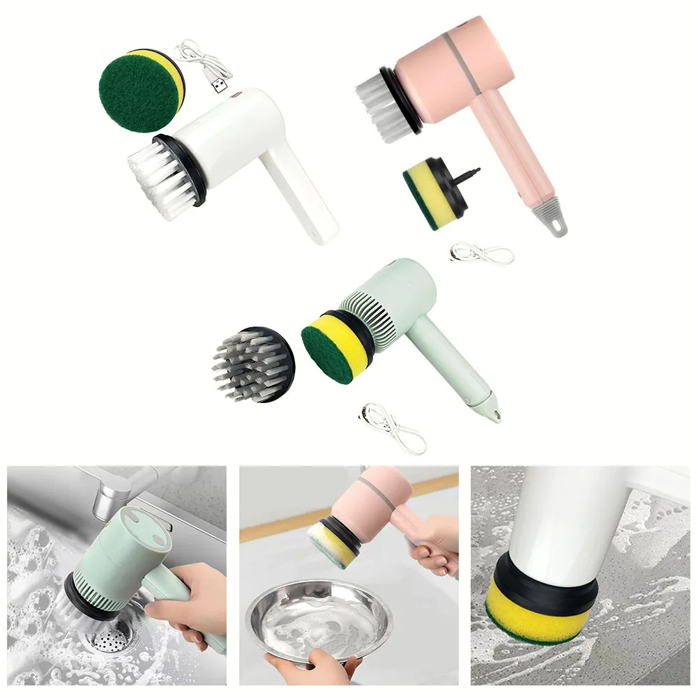 Cordless Electric Cleaning Brush Multi-functional USB Rechargeable Electric Rotary Scrubber Household Appliances Cleaning Gadget
Cordless Electric Cleaning Brush Multi-functional USB Rechargeable Electric Rotary Scrubber Household Appliances Cleaning Gadget