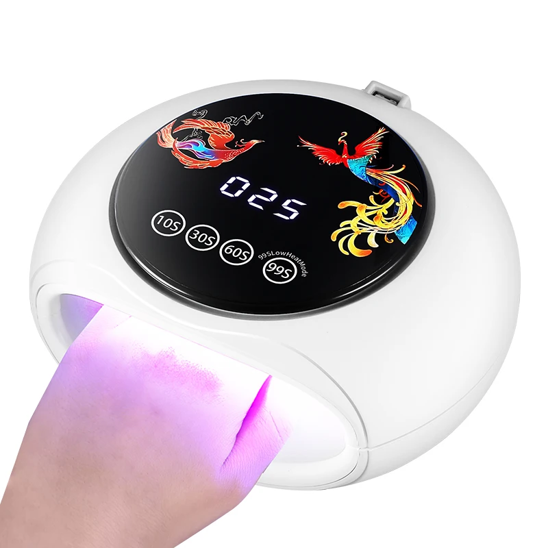 

30LEDs 128W Nail Lamp Uv Led Professional Nail Dryer Uv Lamp Machine for Curing Polish Gel with 660nm Red Light for Skin Care