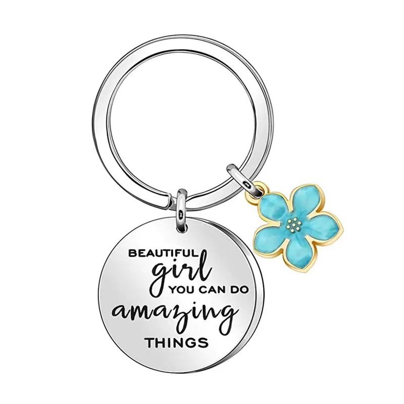 Beautiful Girl You Can Do Amazing Things Key Chains Stainless Steel Keyring Charm Women Jewelry Accessories Pendant Gift
Beautiful Girl You Can Do Amazing Things Key Chains Stainless Steel Keyring Charm Women Jewelry Accessories Pendant Gift